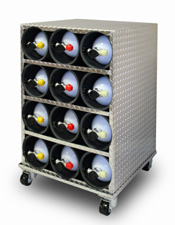 12 Cylinder Storage Unit