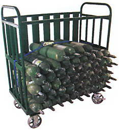 Oxygen Cylinder Cart - 50 Cylinder
