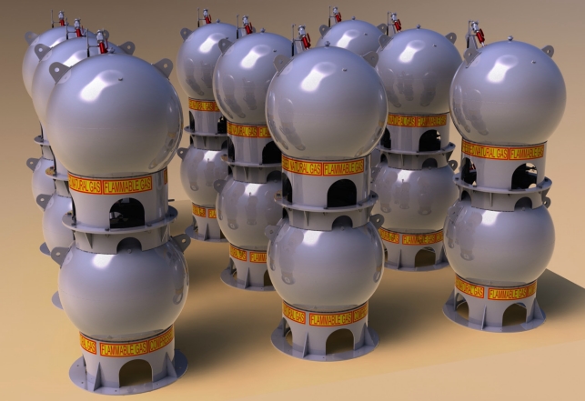 ASME Spheres - New - Dougle Stacked