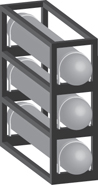 3 ASME Vessel Cylinder Rack - AC70047HHD3