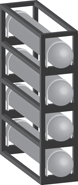 4 ASME Vessel Mounting Racks - AC70047HHD4