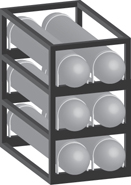 ASME Vessel Horizontal Rack - AC70047HHD6