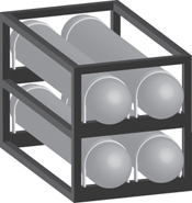 ASME Horizontal Cylinder Racks - AC70051HHD4