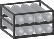 ASME 8 Cylinder Rack - AC70051HHD8