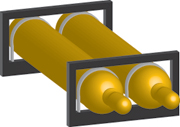 ISO Cylinder Rack - AC70052HLW2