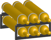 ISO Cylinder Rack - AC70052HLW6