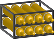 DOT Cylinder Rack - AC70052HLW8